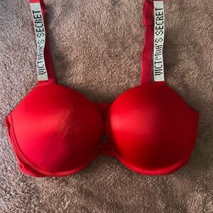 Red Women's Bra